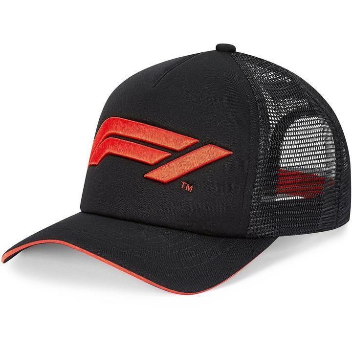 F1 Large Logo Trucker Cap Black