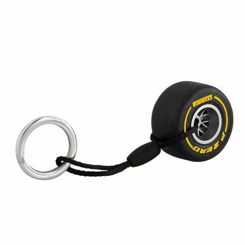 Pirelli Tyre Keyring Yellow