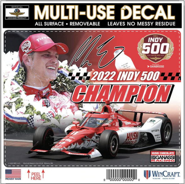 2022 Indy 500 Champion Decal