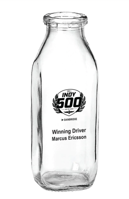 Marcus Ericsson 2022 Indy 500 Winner Milk Bottle