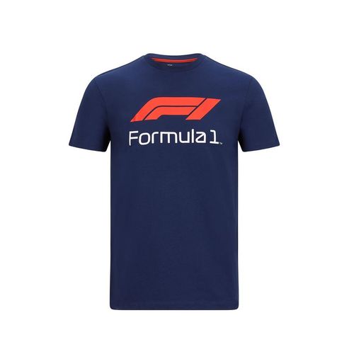 F1 Mens No 1 T-shirt Blue