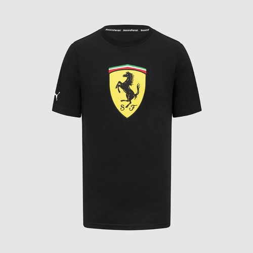 Scuderia Ferrari Mens Large Shield T-shirt black